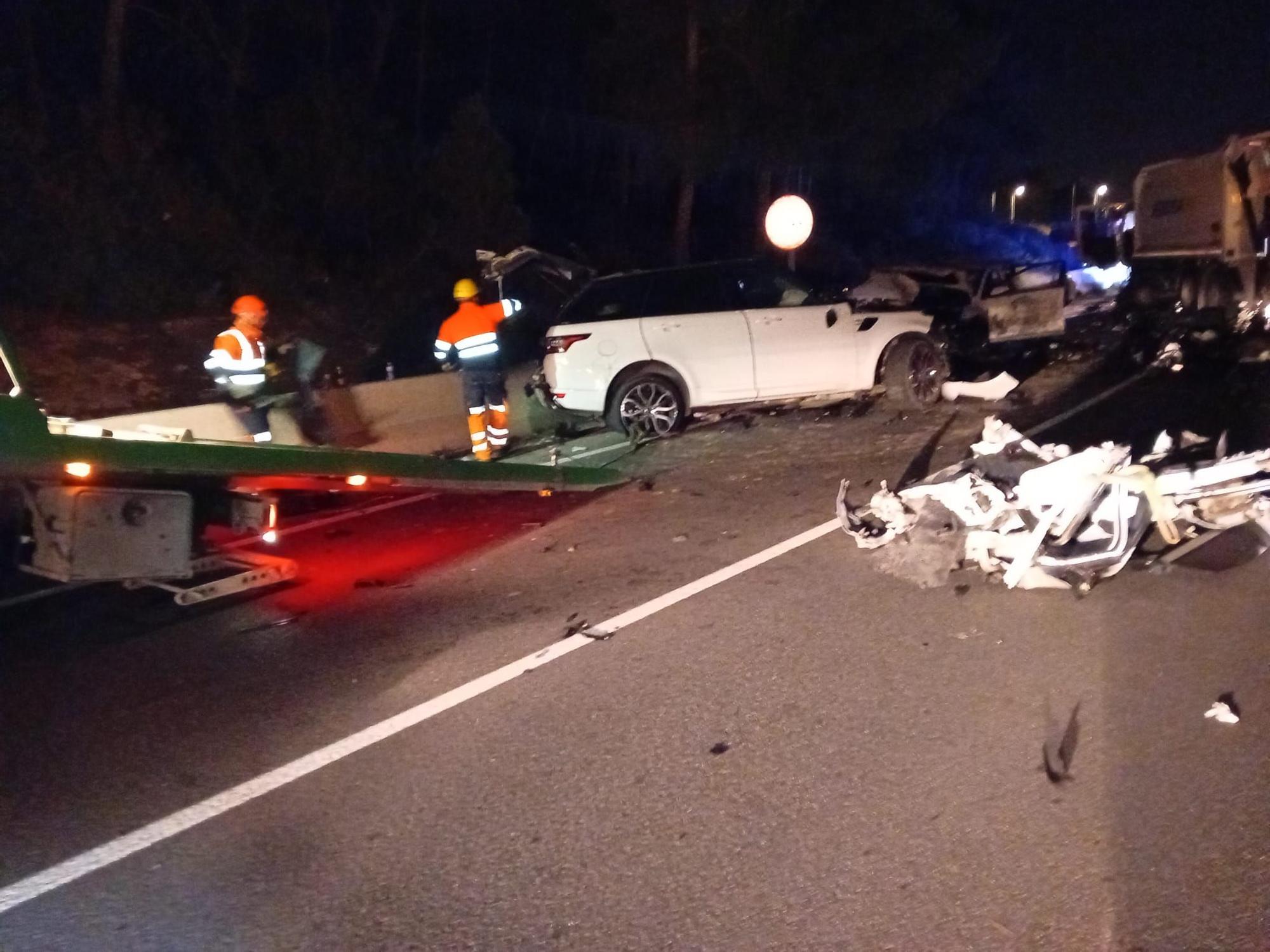 Galería: Accidente mortal en la carretera de Santa Eulària