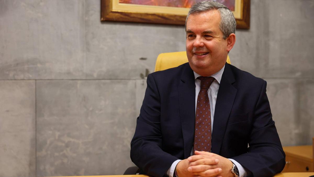 Alberto Rodríguez Fernández, durante la entrevista con LA NUEVA ESPAÑA.