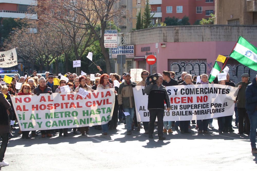 Protesta ciudadana por el tranvía al Civil