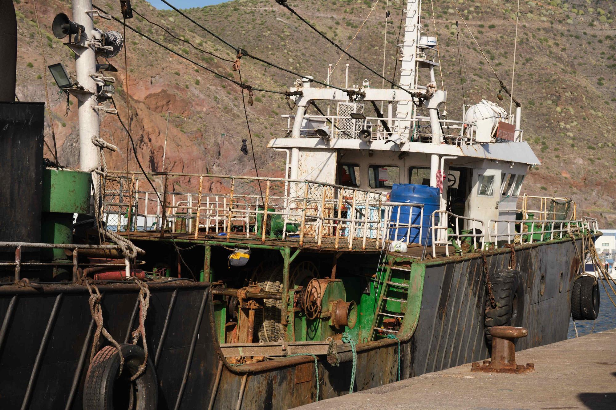 El barco 'Simione', capturado en aguas canarias con tres toneladas de cocaína