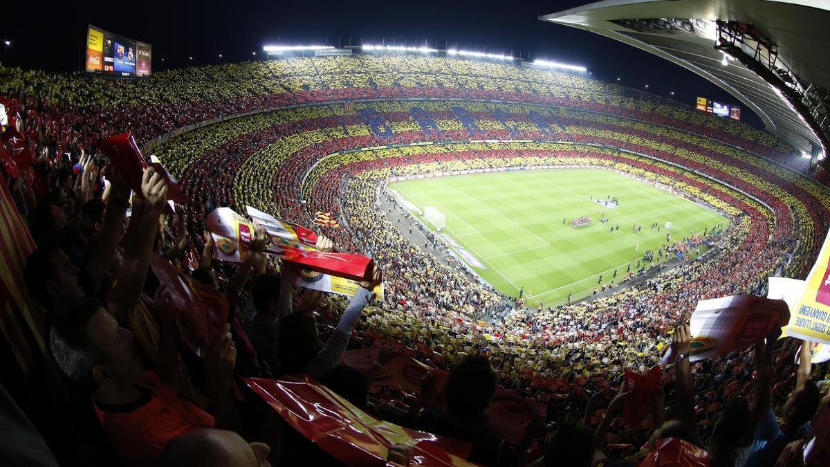 Imagen del Camp Nou en el Barça-Madrid de Liga del 2012