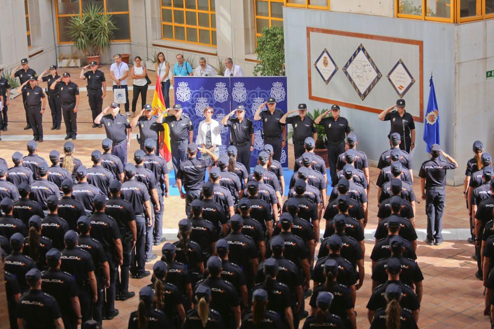 Málaga recibe a 190 cadetes de la Policía Nacional que harán prácticas durante un año.