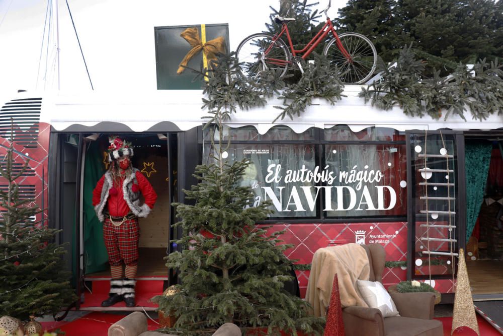 Autobús mágico de la Navidad de Málaga de 2020