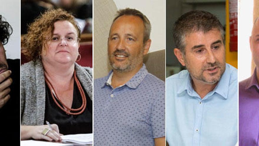 Jaume Garau, Ruth Mateu, Pere Muñoz, Josep Ramon Cerdà y Jaume Gomila.