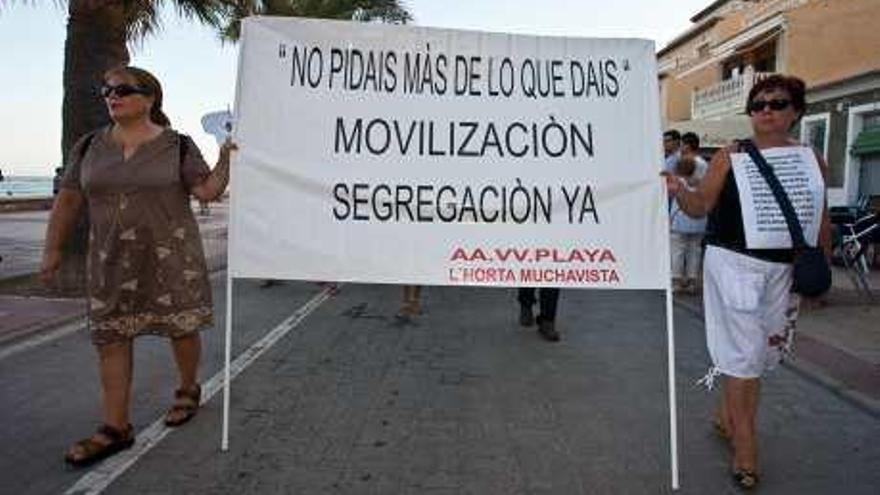 Imagen de archivo de una de las protestas por el IBI.