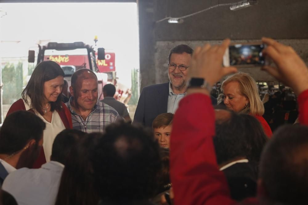 Visita de Mariano Rajoy a una ganadería en Gozón (Asturias)