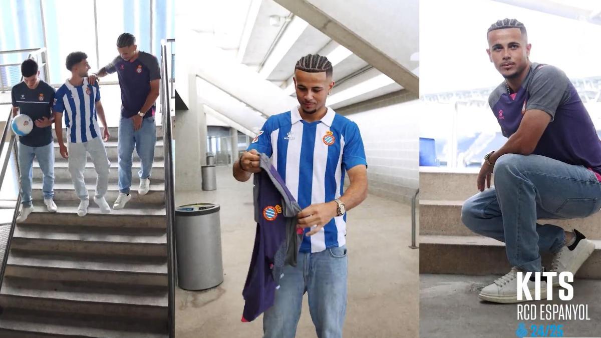 El Espanyol presenta sus nuevas camisetas con guiños a la historia del club