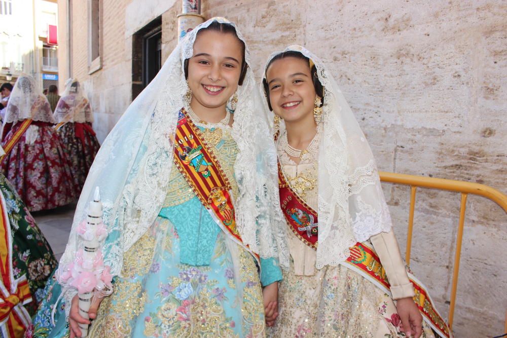 Falleras mayores 2019 en la Procesión de la Virgen