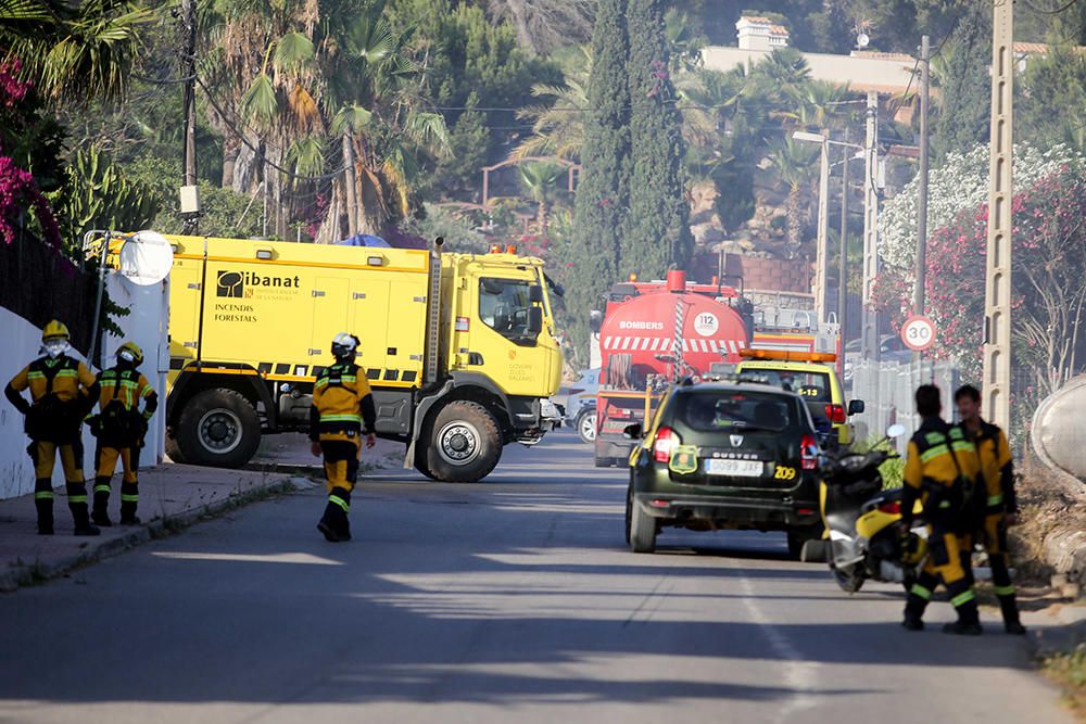 Incendio de un camión en Ibiza