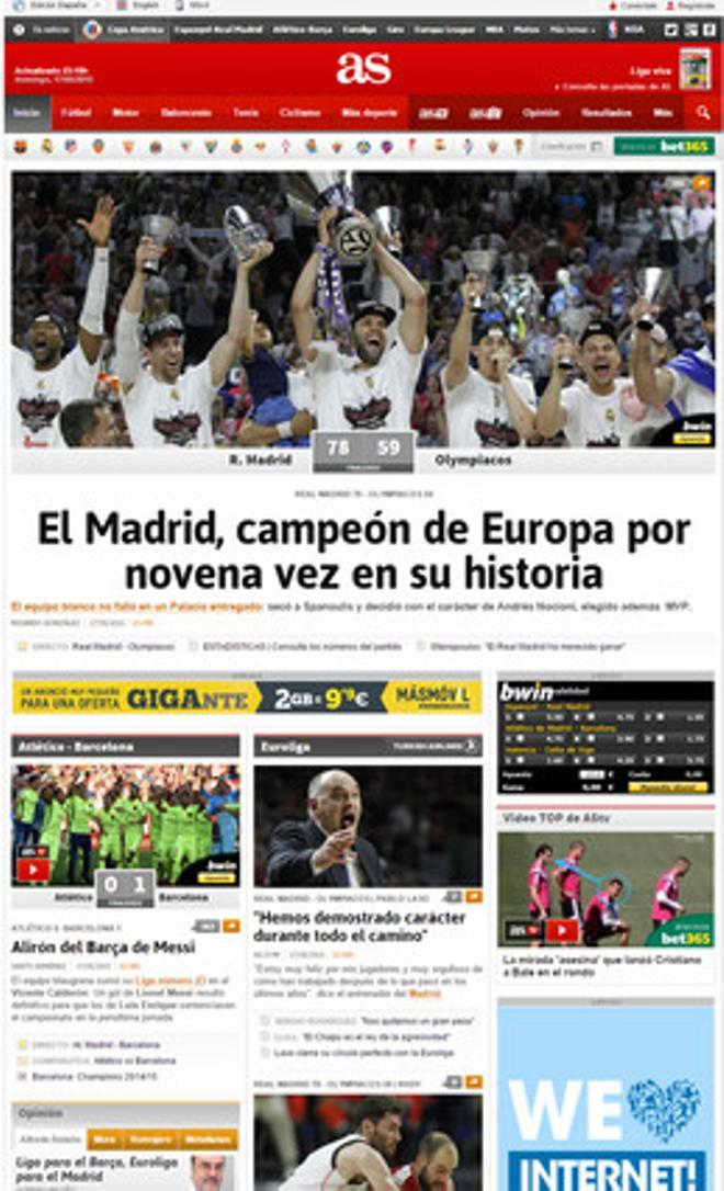 Así recoge la prensa el título del FC Barcelona