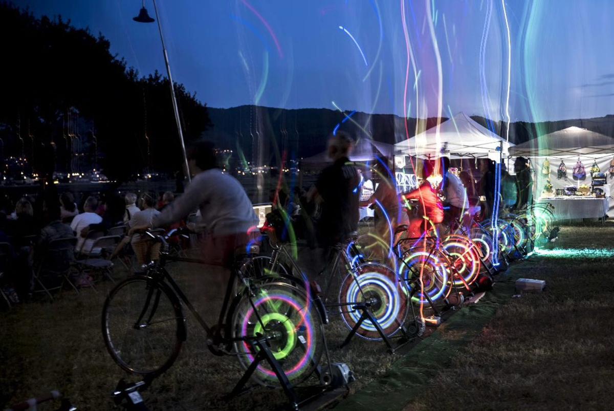 Festival «Cinema a Pedal» nunha edición anterior   | // D.P.