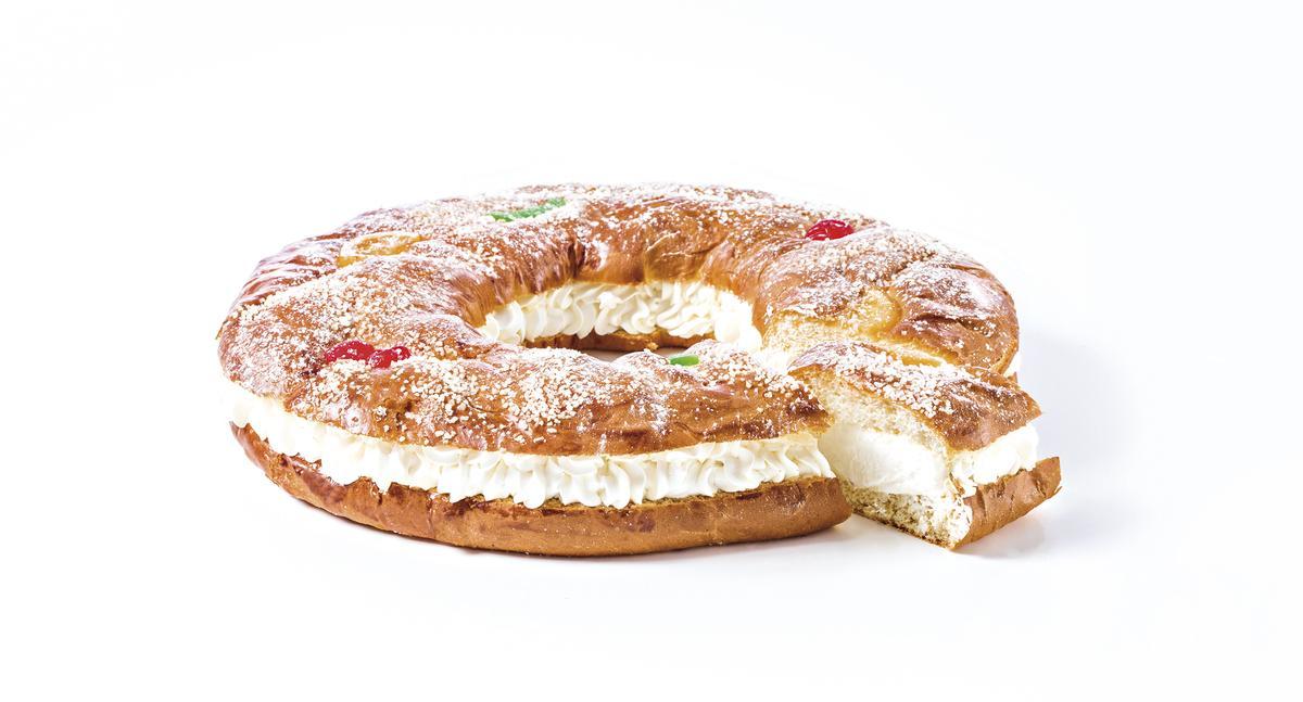 El roscón de Reyes de Pastelerías Manuel Segura es totalmente artesano.