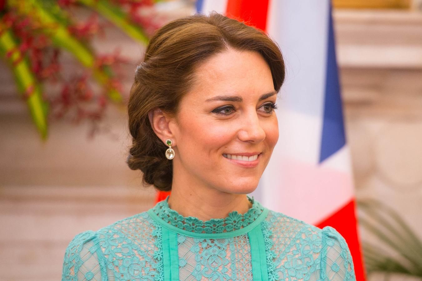 Kate Middelton impresionante de verde