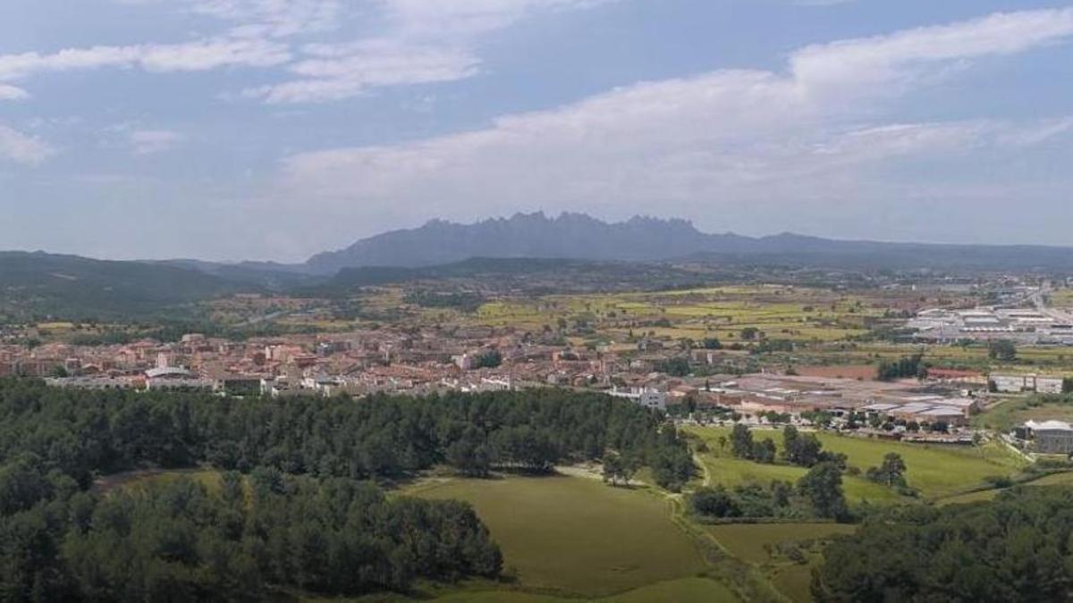 Una vista general del municipi de Sant Fruitós de Bages