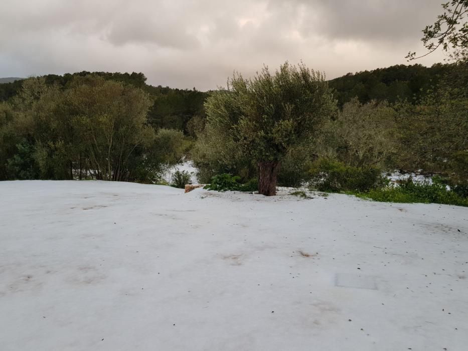 Nieve en Sant Miquel (Ibiza)