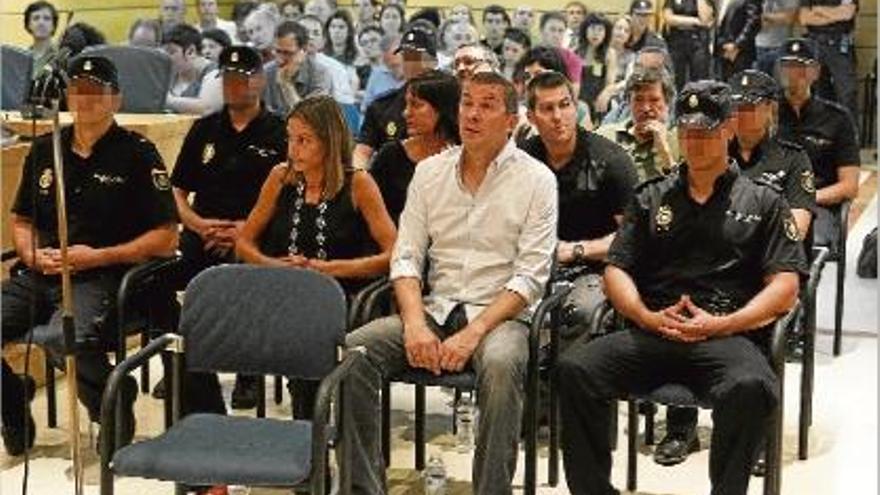 Otegi, en primer terme, en un moment del judici a l&#039;Audiència Nacional.