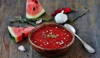 La sopa fría de sandía para hacer frente al calor
