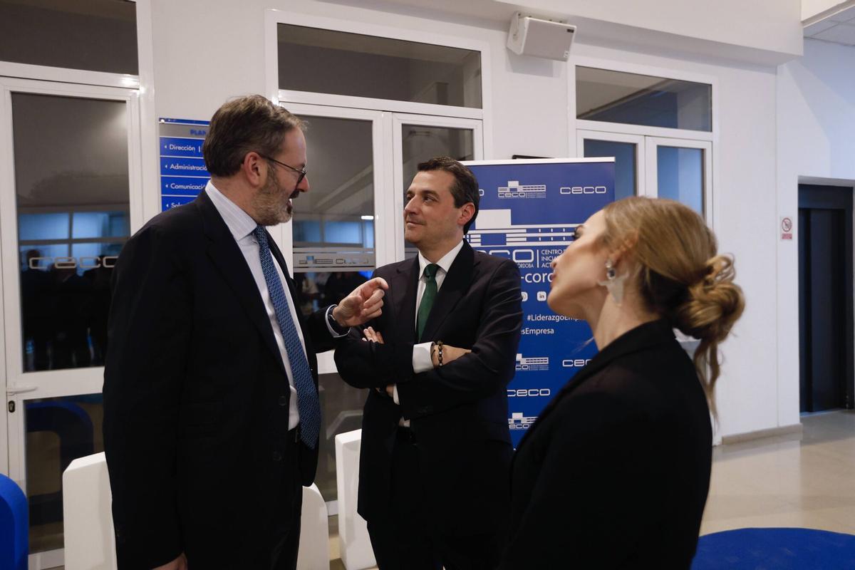 Córdoba. Reunión ante la interrupción del servicio de Alta Velocidad entre Madrid y Málaga y su repercusión en el sector empresarial de Córdoba. CECO