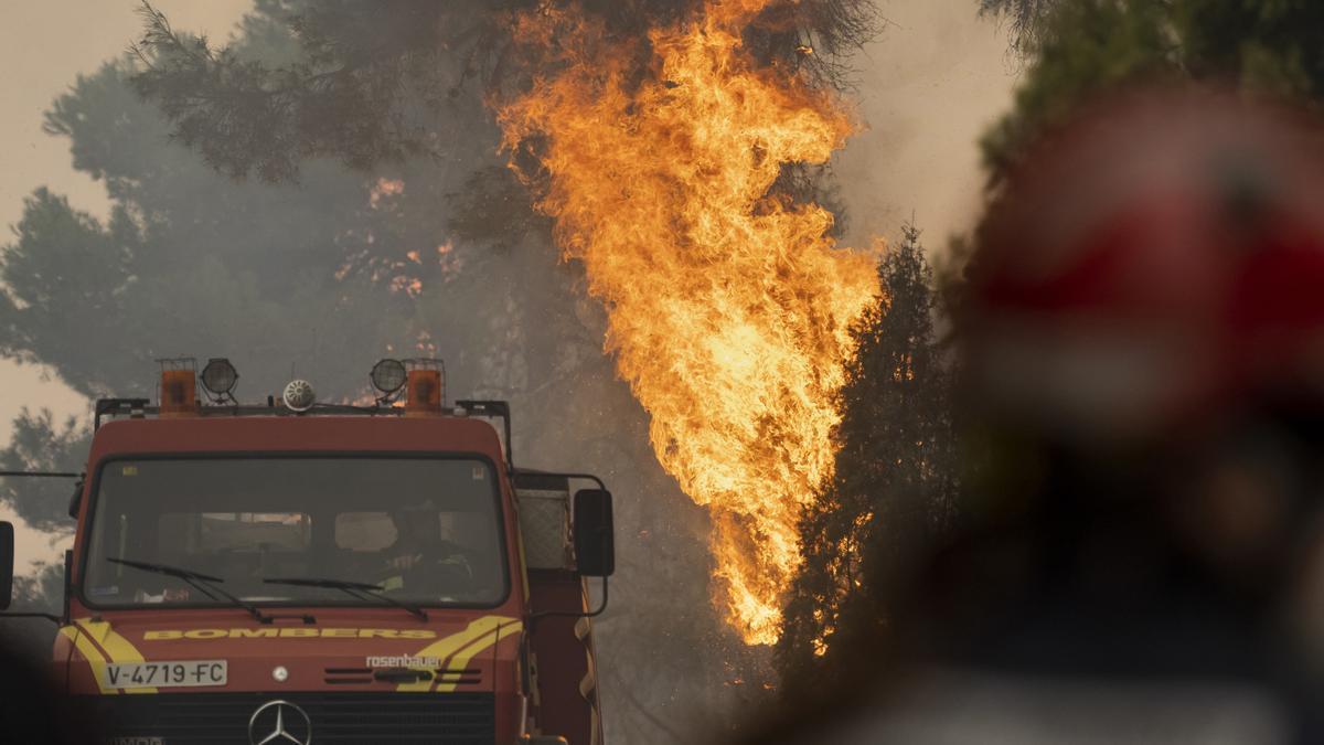 Incendio de Villanueva de Viver (Castellón)