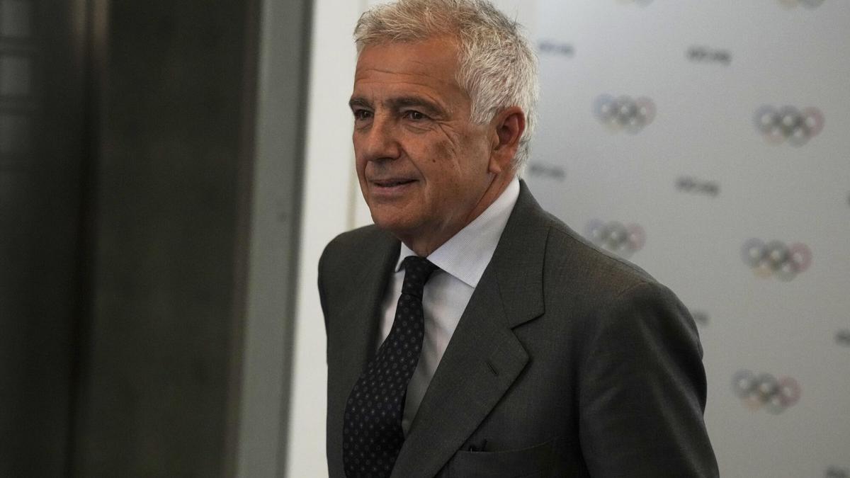 Juan Antonio Samaranch, candidato a la presidencia del COI.