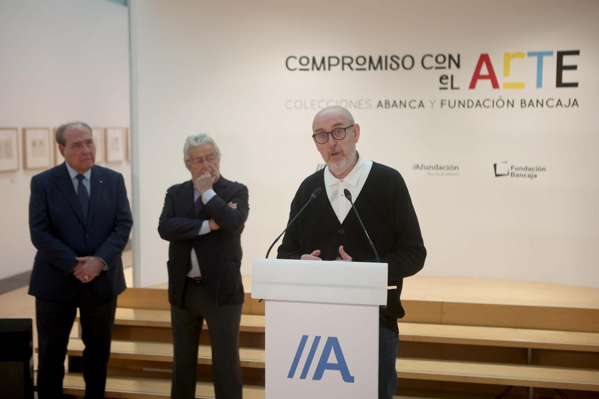 Inauguración de la exposición 'Compromiso con el arte' en A Coruña