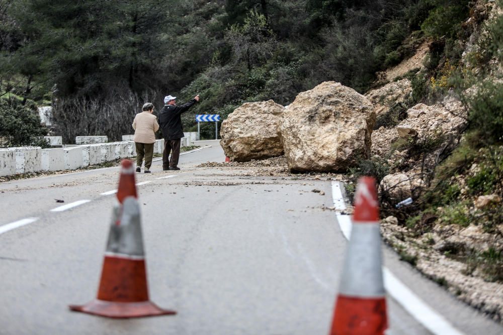 ENERO. Temporal de lluvia y viento en la provincia