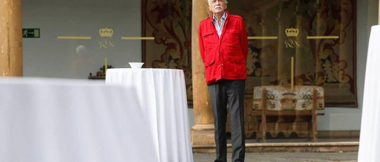 El cantante Xavier Ribalta, en el hotel Reconquista de Oviedo.