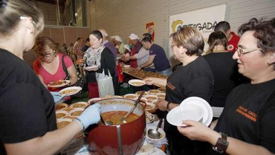 Degustación de las fiestas de Silleda en 2013.