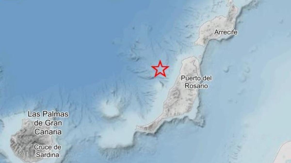 Terremoto al noroeste de Fuerteventura el 27 de julio de 2026