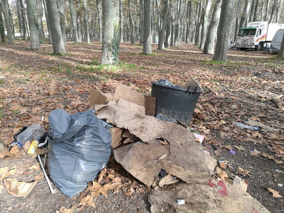 Brutícia a la Devesa 4 dies després de les Fires