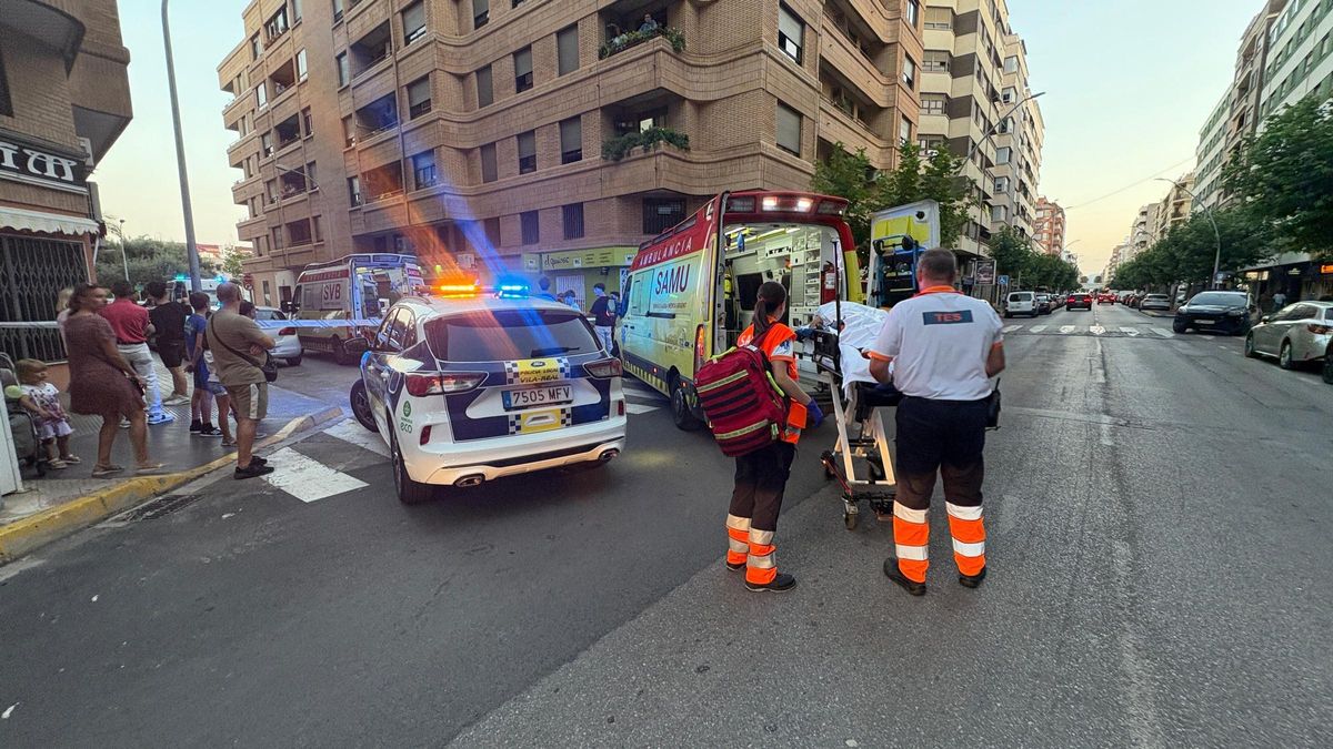 El choque requirió de la intervención de una ambulancia SVB y una SAMU.