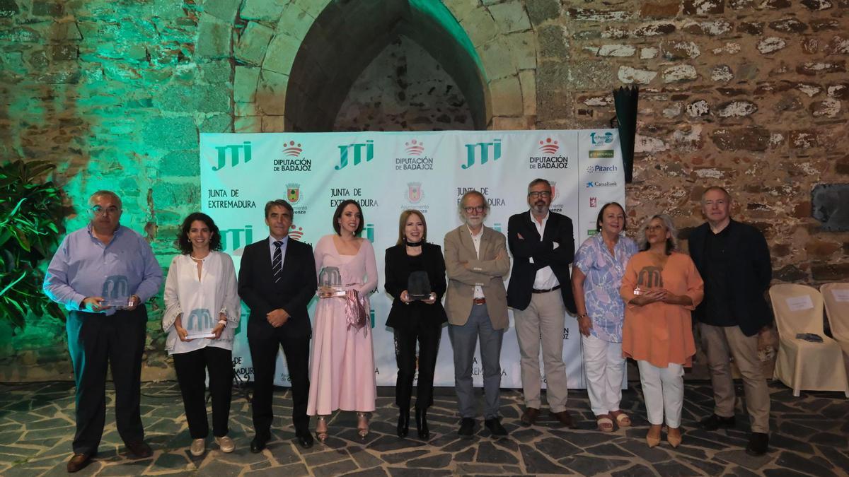 Ganadores de la anterior edición de los Premios Turismo, celebrada en Olivenza.