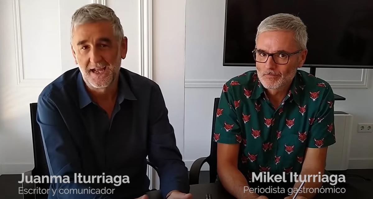 Juanma y Mikel Iturriaga, hermanos con profesiones relacionadas con la comunicación.