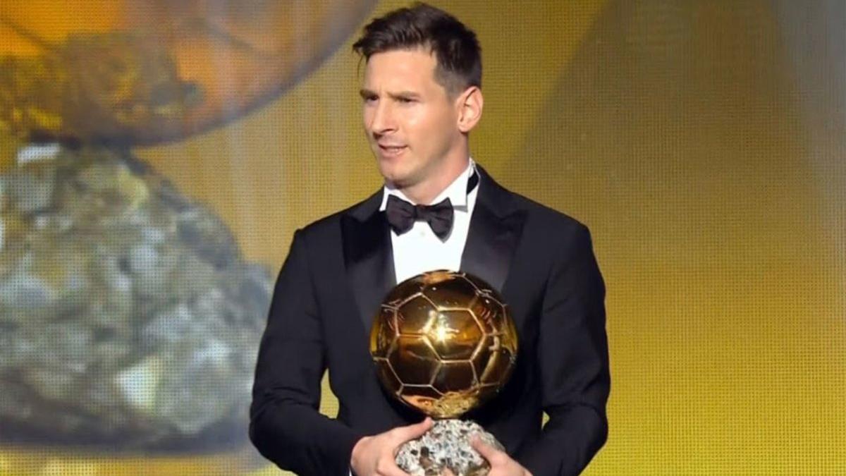 Messi fue el primer futbolista en conquistar un repóker de oro