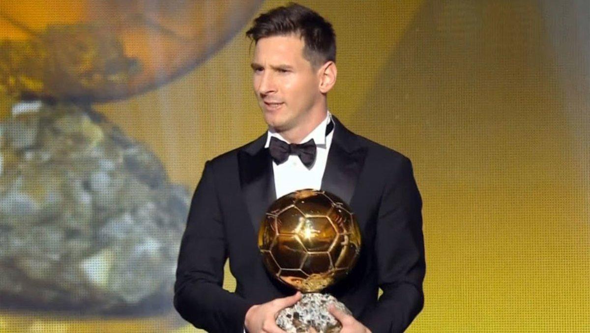 Messi fue el primer futbolista en conquistar un repóker de oro