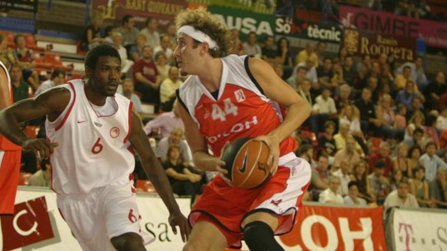 Matt Walsh, en el partit entre Ricoh i l&#039;Olympiacos de l&#039;estiu del 2007