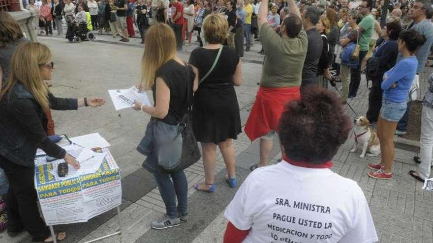 Concentración por la sanidad pública en Galicia