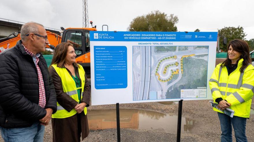 Arranca la construcción del aparcamiento disuasorio de Vilariño por 650.000 euros