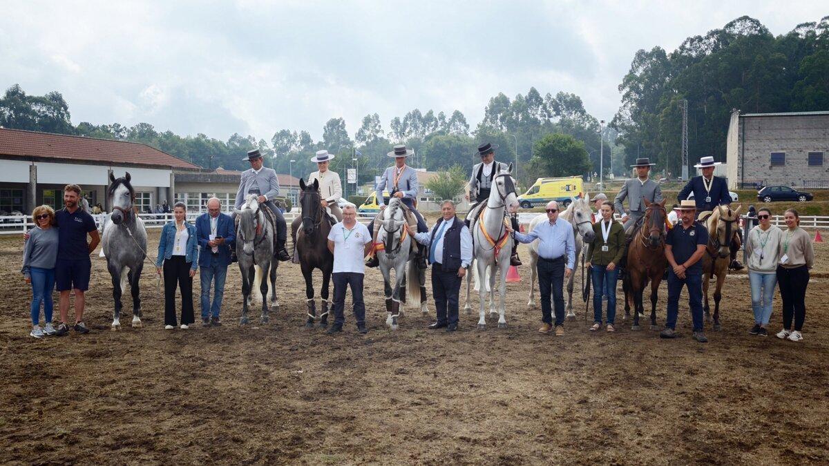 Premiados en equitación de trabajo al término del salón Equina celebrado en Silleda