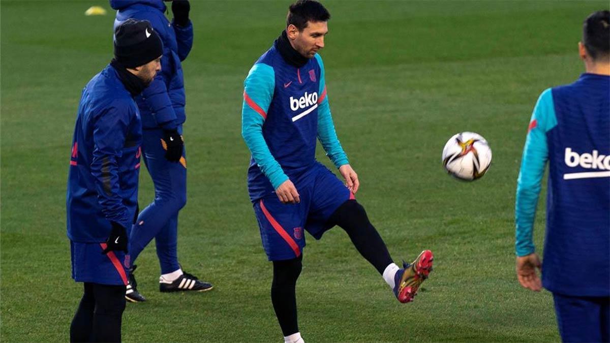 Messi se ha ejercitado al mismo nivel que sus compañeros en el último entrenamiento