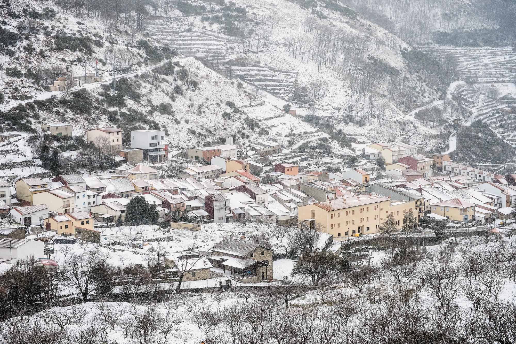 2021. Nevada en el Valle del Jerte.