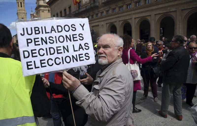 Protesta de jubilados en Zaragoza