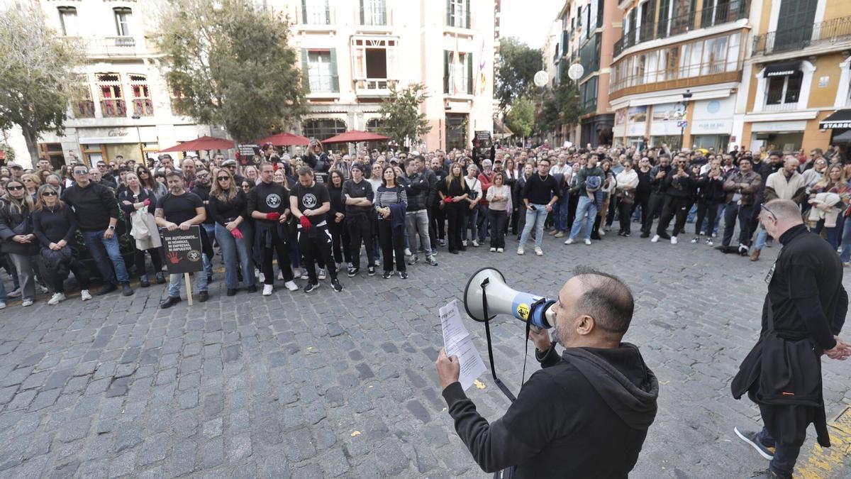 Manifestación de los autónomos en Palma del 30 de noviembre de 2025