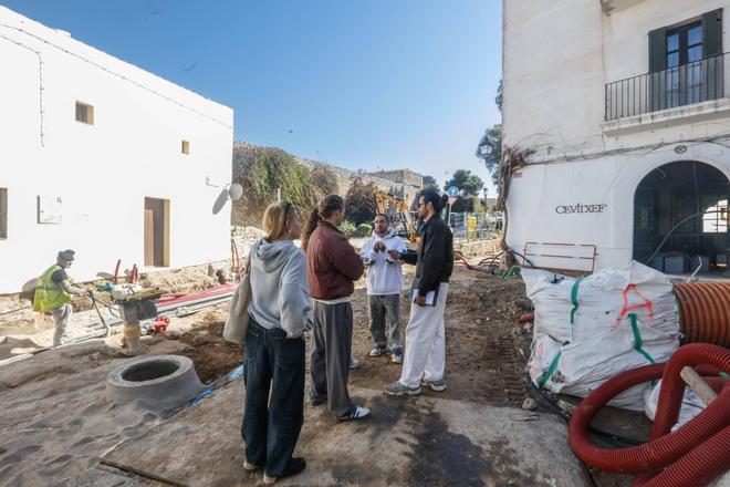 Las obras en Dalt Vila, en imágenes