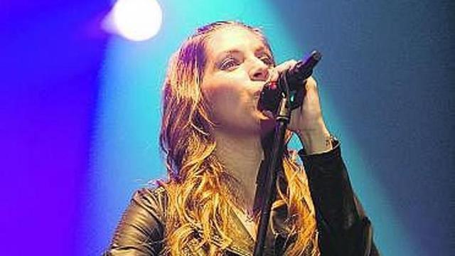 Leire Martínez, en un concierto en Avilés.