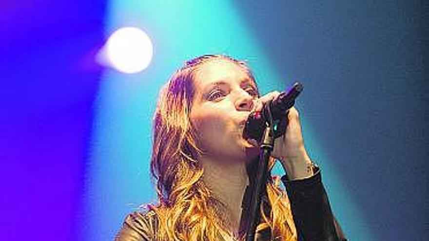 Leire Martínez, en un concierto en Avilés.