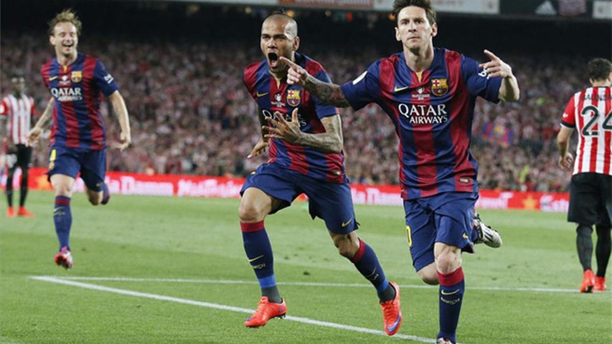 Messi celebró como nunca su obra de arte en la final de Copa