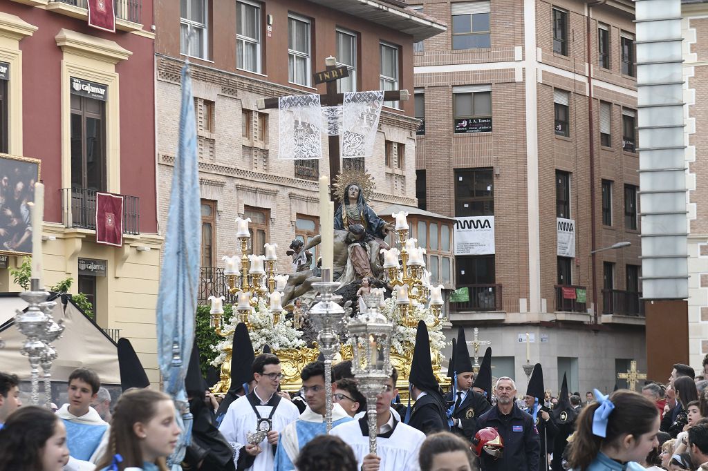 Procesión de los Servitas este Viernes Santo en Murcia, en imágenes