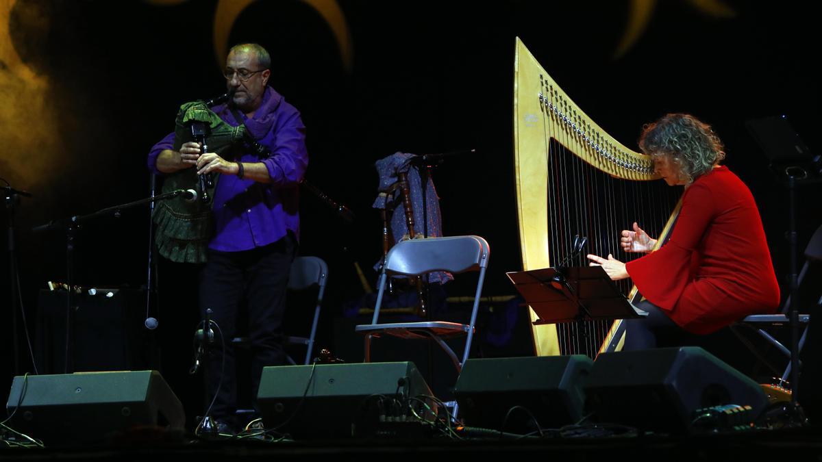 O&#039;Carolan ha actuado esta tarde en la plaza San Bruno de Zaragoza.