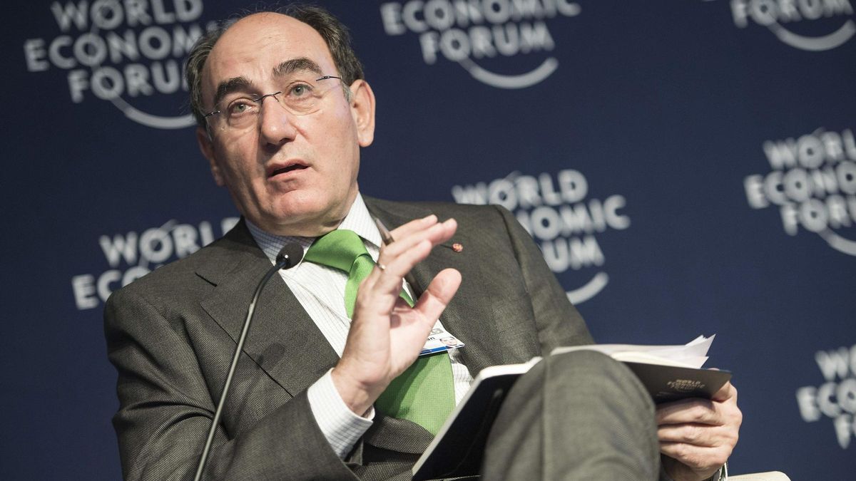 El presidente de Ibedrola, Ignacio Galán, en Davos